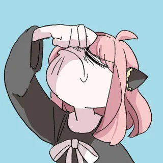 🤦‍♀️ Anya Forger Spy x Family Anime, Dessin animé, Personnage, Anya Forger, Spy x Family telegram sticker