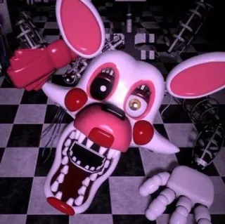 🌟 Mangle Five Nights at Freddy's animatronic, horror, videogame, scary, Mangle, Five Nights at Freddy's telegram sticker