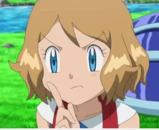 😡 Serena Pokemon Аниме, Покемон, Серена, Мультфильм whatsapp sticker