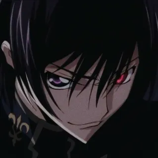 🎭 Lelouch Lamperouge Code Geass アニメ, ルルーシュ, コードギアス, キャラクター, ゼロ, ルルーシュ・ヴィ・ブリタニア whatsapp sticker