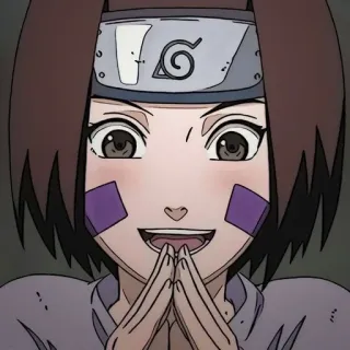 😃 Rin Nohara Naruto アニメ, カートゥーン, キャラクター, ナルト, 野原リン, 可愛い telegram sticker
