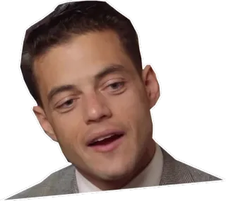 🤤 Rami Malek ator, celebridade, retrato, homem, Rami Malek telegram sticker