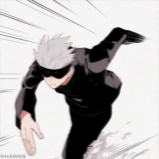 🏃‍♂️ @HAWKS Animé, Course, Action, Art numérique telegram sticker