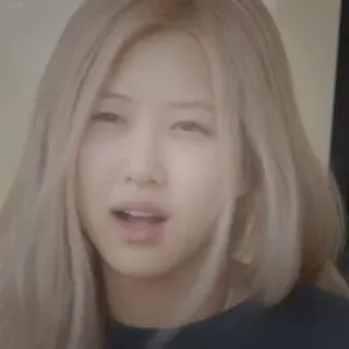 🍰 Rose kpop, sängerin, frau, blonde haare, blackpink telegram sticker