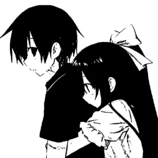 🫂 Anime, Manga, Stel, Cartoon, Illustratie, Kawaii, Leuk telegram sticker