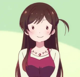 😊 Chizuru Mizuhara Rent-A-Girlfriend anime, cartoon, rent-a-girlfriend, chizuru mizuhara, character, smiling telegram sticker