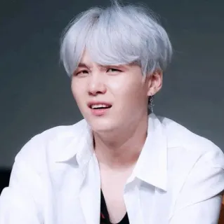 😕 Suga kpop, singer, min yoongi, bts, idol, music telegram sticker