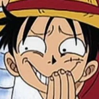 😀 Luffy One Piece Anime, Mangá, Desenho animado, Engraçado, Luffy, One Piece telegram sticker