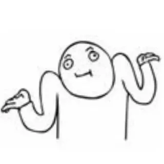 🙂 Shrug Guy Memes whatsapp sticker