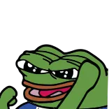👤 Pepe the Frog pepe, rana, meme, cultura internet, petulante, sonrisa, dibujo animado whatsapp sticker