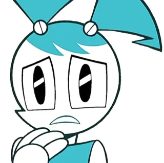 😰 Jenny Wakeman My Life as a Teenage Robot dessin animé, robot, personnage, animé telegram sticker