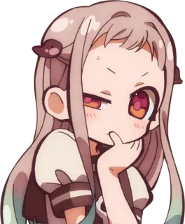 🤔 Nene Yashiro Toilet-bound Hanako-kun Anime, Manga, Süß, Nene Yashiro, Toiletten-Hanako whatsapp sticker