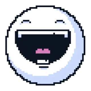 😂 pixel art, emoji, laughing, joy, meme, sticker telegram sticker