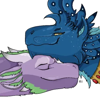 😴 龙, 奇幻, 动物, 可爱, 爬行动物 whatsapp sticker