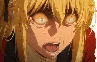 😩 Anime, Ausdruck, Schockiert, Frau, Angst telegram sticker