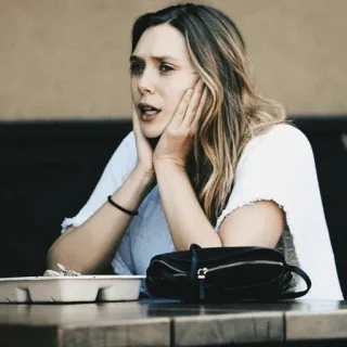☁️ Elizabeth Olsen elizabeth olsen, actress, celebrity, woman, person, portrait telegram sticker