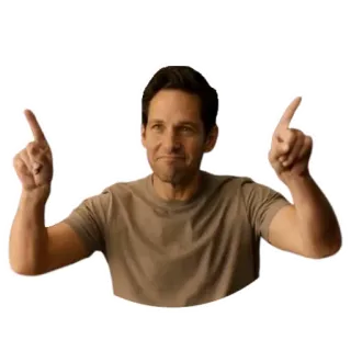 😊 Paul Rudd Paul Rudd, pointing, actor, celebrity telegram sticker
