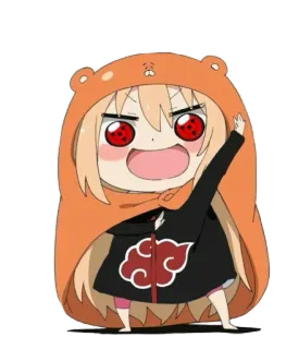 🌟 Anime, Personaggio, Felpa con cappuccio, Carino, Chibi, Manga, Disegno telegram sticker