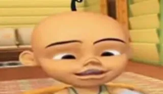 ⛓️ Upin Upin & Ipin Upin, Cartoon, Animation, Kinder, Malaysia, Figur, lächelnd telegram sticker