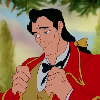 🥀 Gaston Beauty and the Beast Gaston, Disney, Beauty and the Beast, villain, cartoon, animated telegram sticker