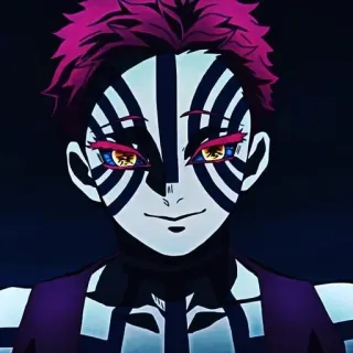 🕉 Akaza Demon Slayer Anime, Demon Slayer, Akaza, Manga, Personnage, Lune Supérieure whatsapp sticker