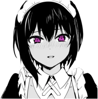 😭 Anime, Maid, Imut, Gadis, Manga, Kawaii telegram sticker
