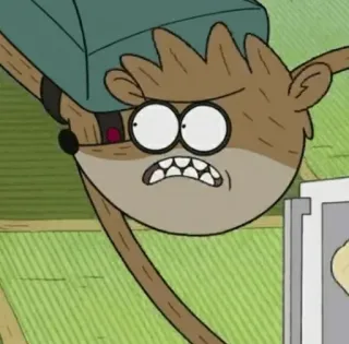 👾 Rigby Regular Show cartoon, Rigby, Regular Show, raccoon whatsapp sticker