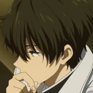➖ Houtarou Oreki Hyouka Anime, Hyouka, Houtarou Oreki, Personagem whatsapp sticker