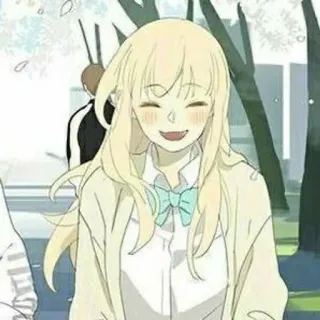🌟 Anime, Cartoon, Mädchen, Lächeln, Fröhlich whatsapp sticker