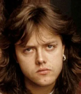 😒 Lars Ulrich musicista, batterista, metallica, rock, musica telegram sticker