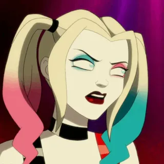 🎪 Harley Quinn 할리 퀸, 만화, dc 코믹스, 악당, 여성 캐릭터 telegram sticker