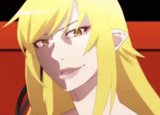 😏 Kiss-Shot Acerola-Orion Heart-Under-Blade Monogatari Series Anime, Personaje, Vampiro, Fanart, Manga, Kiss-Shot Acerola-Orion Heart-Under-Blade, Monogatari Series whatsapp sticker