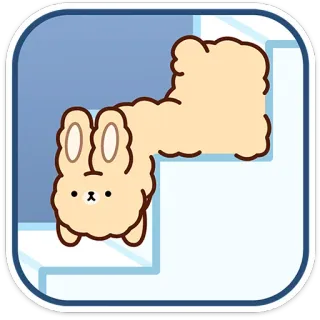 🫠 兔子, 可爱, 动物, 卡通 telegram sticker
