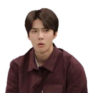😦 person, man, confused, expression, portrait, indoors telegram sticker