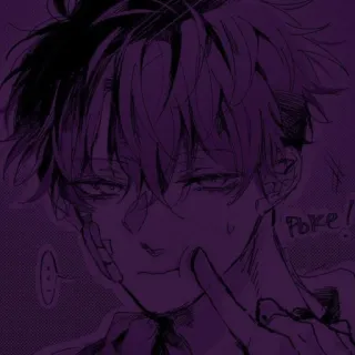 🛐 Poke! 动漫, 男孩, Poke, 可爱, 漫画 telegram sticker