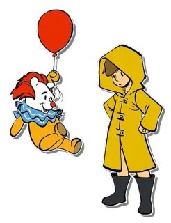 🐻 Pennywise It Оно, Ужасы, Пеннивайз, Клоун, Шарик, Фильм telegram sticker