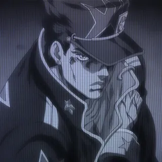 😡 Jotaro Kujo JoJo's Bizarre Adventure Anime, Manga, Jotaro, JoJo, Karakter, Seni, Potret telegram sticker