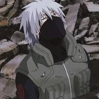 🦊 Kakashi Hatake Naruto kakashi, naruto, anime, manga, ninja, charakter, fanart telegram sticker