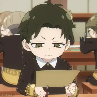 ⚜️ Damian Desmond Spy x Family Anime, Damian Desmond, Spy x Family, Schüler telegram sticker