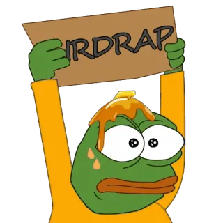 🚁 Pepe the Frog AIRDRAP เปเป้, กบ, มีม, แอร์ดรอป, คริปโต, น้ำผึ้ง telegram sticker