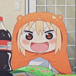 😂 Umaru Doma Himouto! Umaru-chan Anime, Manga, Dessin animé, Mignon, Umaru, Himouto, Kawaii whatsapp sticker