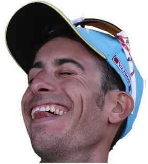 😂 男人, 脸, 微笑, 帽子, 快乐 telegram sticker