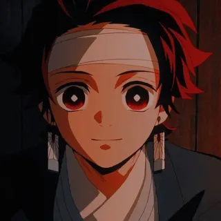 💫 Tanjiro Kamado Demon Slayer Anime, Thanh Gươm Diệt Quỷ, Tanjiro Kamado, Phim hoạt hình, Chân dung, Hoạt hình telegram sticker