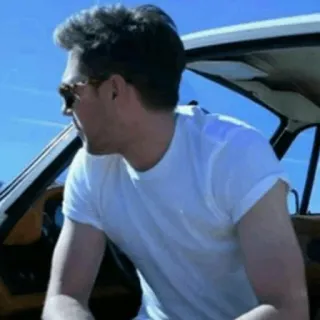 🌿 hombre, coche, gafas de sol, casual, aire libre, conductor telegram sticker