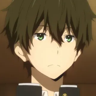 ➖ Houtarou Oreki Hyouka Anime, Hyouka, Houtarou Oreki, Adolescente, Menino whatsapp sticker