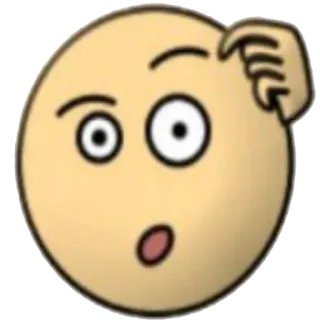 😕 confus, réflexion, emoji, question, incertain whatsapp sticker