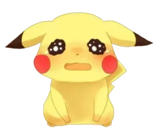 😭 Pikachu pokemon, pikachu, triste, llorar, llorando, pegatina whatsapp sticker