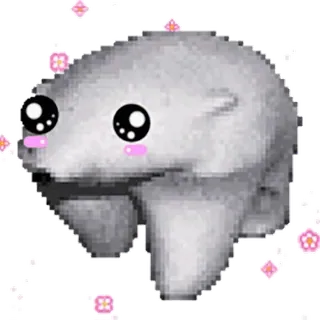 🥰 블롭, 귀여운, 카와이, 동물, 디지털 아트, 스티커 telegram sticker