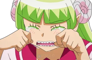 😭 anime, crying, sad, cartoon, emotional, tears, anime girl telegram sticker