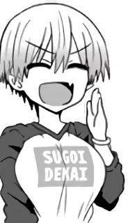 😂 SUGOI DEKAI Аниме, Манга, Японский, Выражение, Милый, Персонаж telegram sticker
